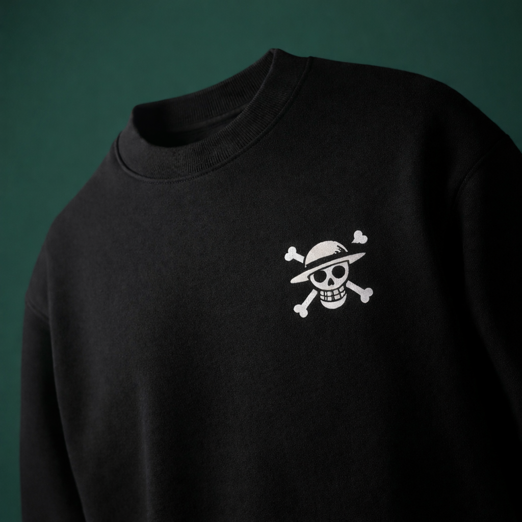 'STRAWHAT' Embroidered Unisex Sweatshirt