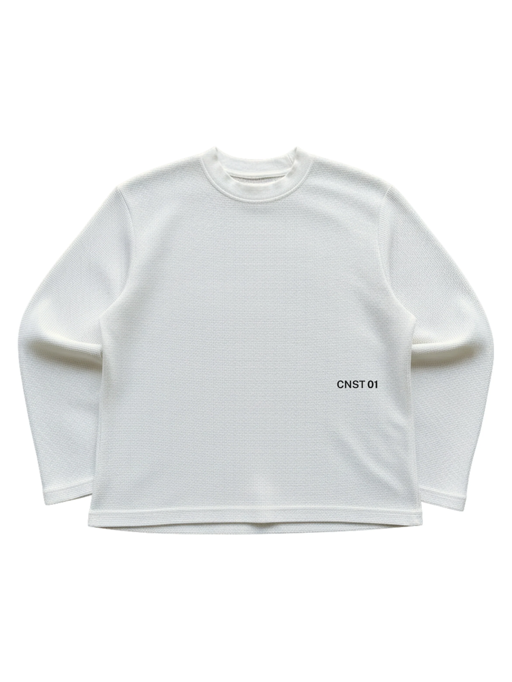 White Waffle Knit