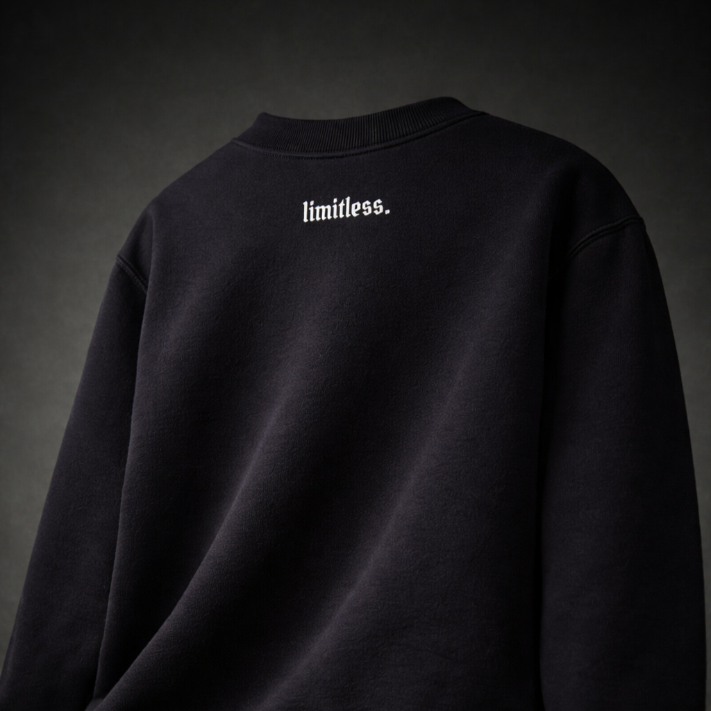 'LIMITLESS' Embroidered Unisex Sweatshirt
