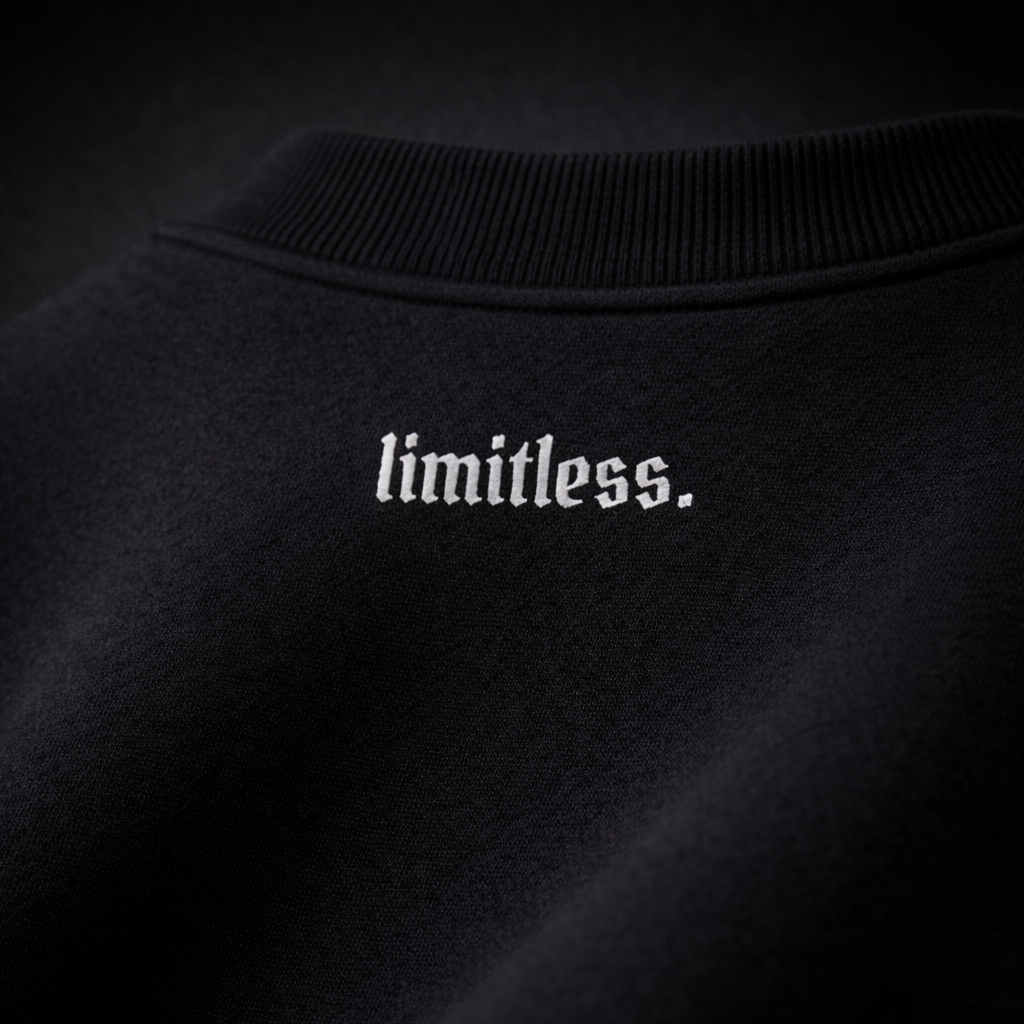 'LIMITLESS' Embroidered Unisex Sweatshirt