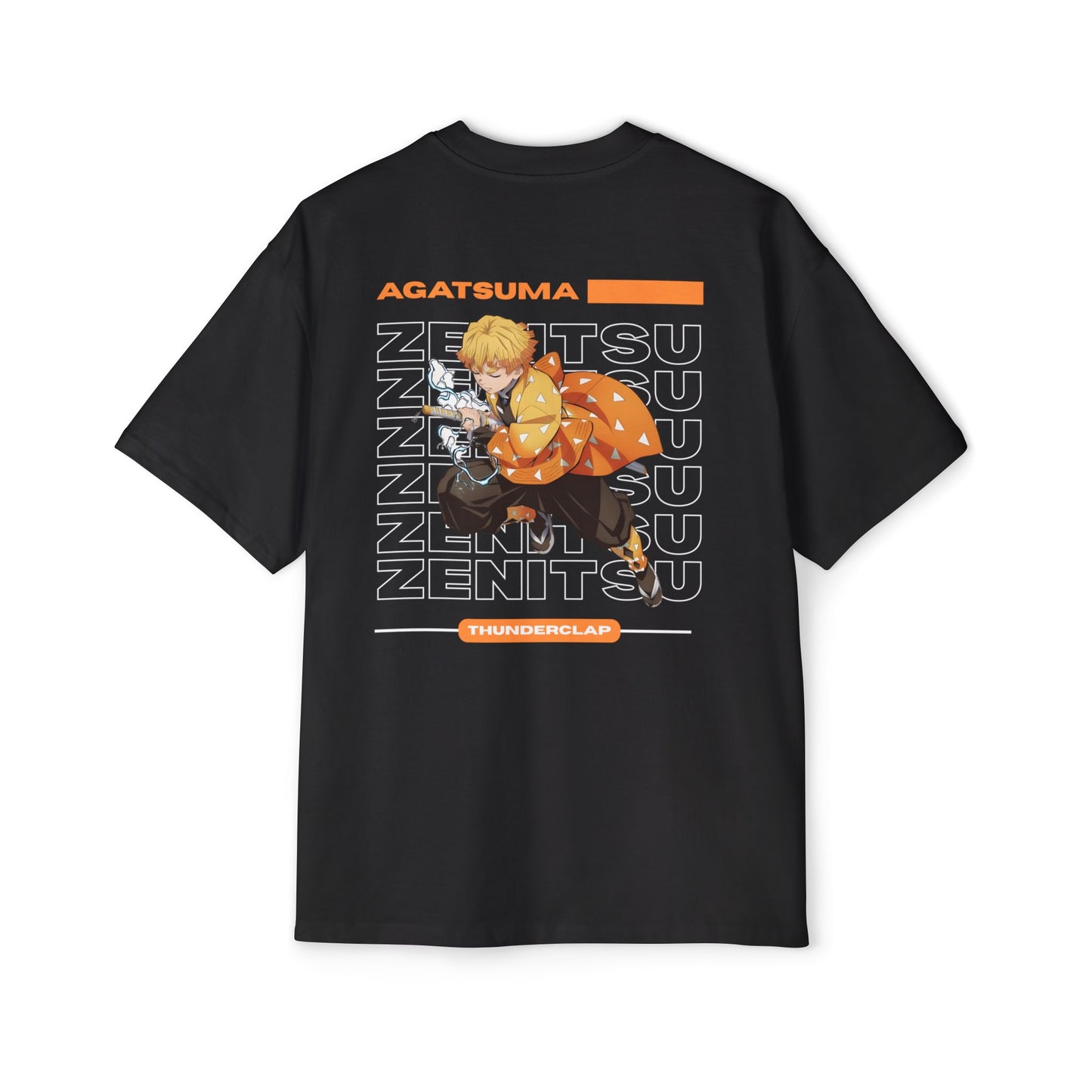 Thunderclap™ Premium Men's Oversized Heavy Tee - Zenitsu Agatsuma Theme